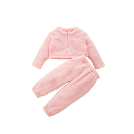 Autumn Winter Children Kid Girls Clothing Sets Warm Plush Zipper Top+Elastic Waist Pants Outfits
Autumn Winter Children Kid Girls Clothing Sets Warm Plush Zipper Top+Elastic Waist Pants Outfits