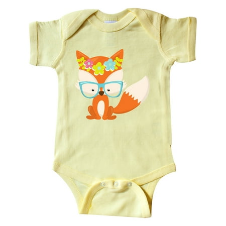 Inktastic Hipster Fox Fox With Glasses Flowers Gift Baby Boy or Baby Girl Bodysuit 
Inktastic Hipster Fox Fox With Glasses Flowers Gift Baby Boy or Baby Girl Bodysuit