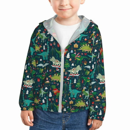 Goofa Christmas Dinosaur colorful Printed Kids Zip-Up Hoodie Girls Boys UPF50+ Sun Protection Jacket Hooded Cooling Shirt-3 Years
Goofa Christmas Dinosaur colorful Printed Kids Zip-Up Hoodie Girls Boys UPF50+ Sun Protection Jacket Hooded Cooling Shirt-3 Years