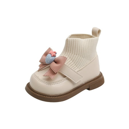 Fangasis Girl Non-Slip Dress Shoes Elastic Casual Leather Booties Uniform Cute Round Toe Sock Boot Beige 7C
Fangasis Girl Non-Slip Dress Shoes Elastic Casual Leather Booties Uniform Cute Round Toe Sock Boot Beige 7C