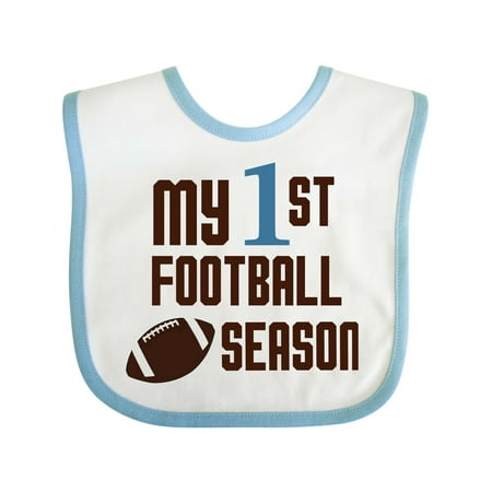 Inktastic My First Football Season Gift Baby Boy or Baby Girl Bib