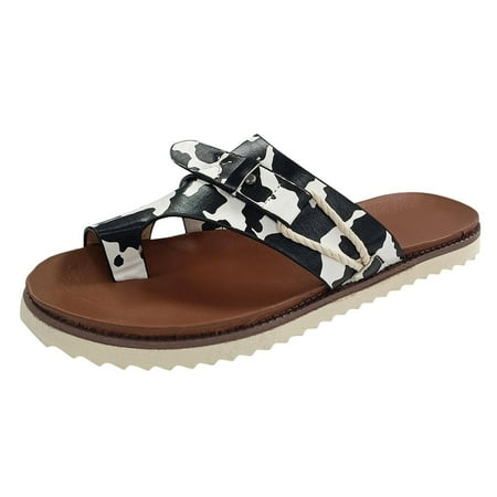 Hvyes Women s Comfort Summer Slide Sandals Fashion Casual Cow Printed Clip Toe Buckle Flip Flops
Hvyes Women s Comfort Summer Slide Sandals Fashion Casual Cow Printed Clip Toe Buckle Flip Flops