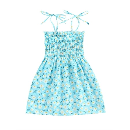 IZhansean Summer Kids Girls Holiday Dress 5 Style Strap Sleeveless Lace Up High Waist Printing A-Line Sundress Light Blue 2-3 Years
IZhansean Summer Kids Girls Holiday Dress 5 Style Strap Sleeveless Lace Up High Waist Printing A-Line Sundress Light Blue 2-3 Years