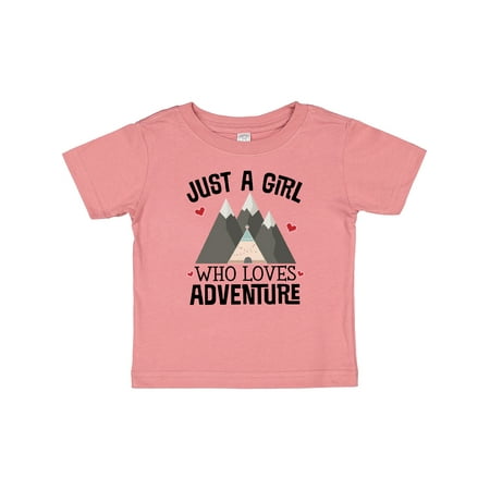 Inktastic Just a Girl Who Loves Adventure Gift Baby Girl T-Shirt