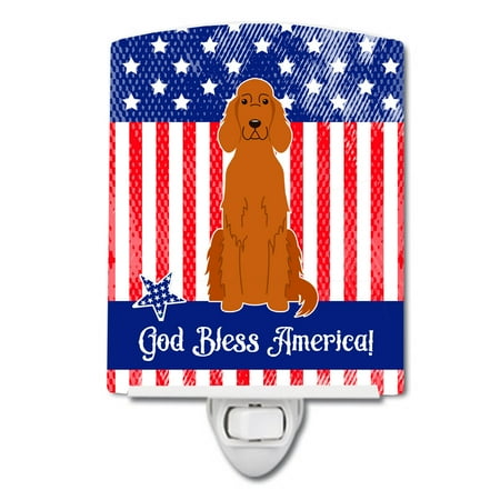 Caroline s Treasures BB3059CNL Patriotic Irish Setter Ceramic Night Light 6x4x3 multicolor
Caroline s Treasures BB3059CNL Patriotic Irish Setter Ceramic Night Light 6x4x3 multicolor