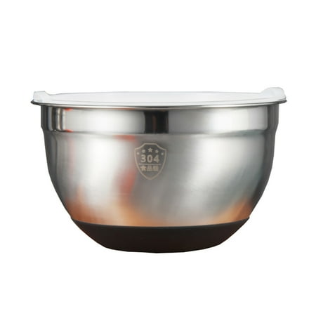 HOMEMAXS 1pc Stainless Steel Bowl Mixing Bowl with Silicone Lid for Cooking Baking
HOMEMAXS 1pc Stainless Steel Bowl Mixing Bowl with Silicone Lid for Cooking Baking