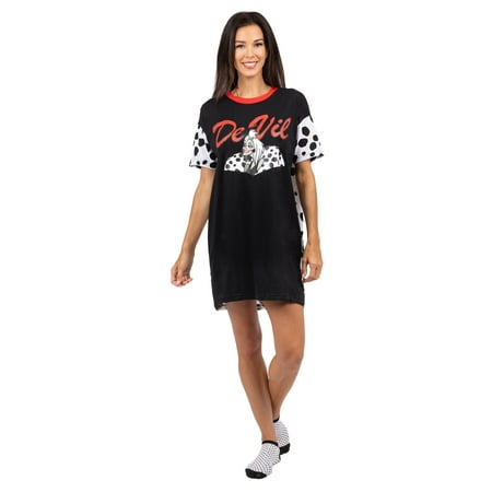 Disney Womens Nightgowns Sleepshirts Female Cruella Size: L