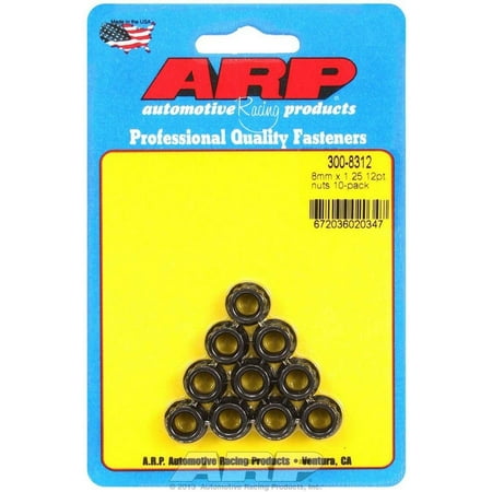 8mm x 1.25 12pt. Nuts (10)
