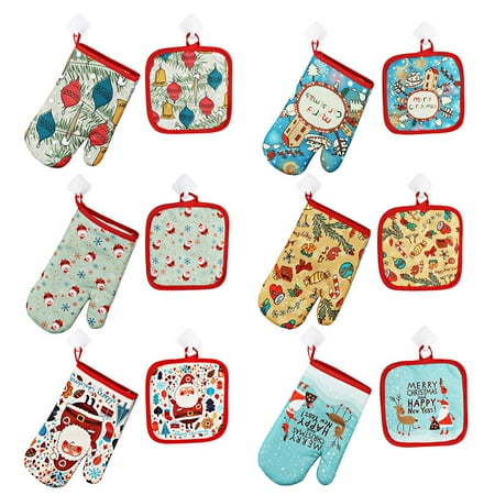 NUZYZ 1Pc Heat Resistant Glove + 1Pc Anti-hot Mat Kitchen Christmas Decor Baking Tool
NUZYZ 1Pc Heat Resistant Glove + 1Pc Anti-hot Mat Kitchen Christmas Decor Baking Tool