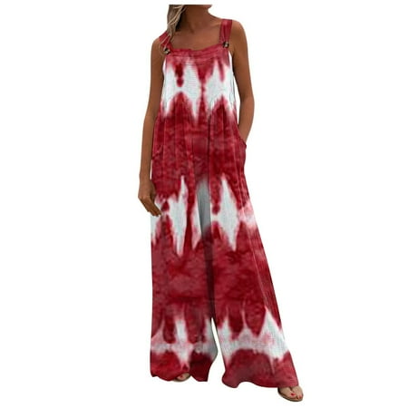 Dyegold Jumpsuits for Women Casual Summer Jumpsuit for Women Vintage Print Button Pocket Casual Loose Wide Leg Overalls Sleeveless Square Neck Rompers
Dyegold Jumpsuits for Women Casual Summer Jumpsuit for Women Vintage Print Button Pocket Casual Loose Wide Leg Overalls Sleeveless Square Neck Rompers