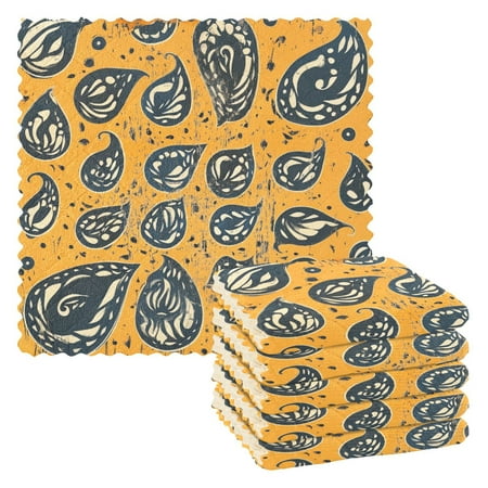 Brown Linen Print Kitchen Cloth Dish Towels for Drying Washing Absorbent Dish Rags 6 Pack
Brown Linen Print Kitchen Cloth Dish Towels for Drying Washing Absorbent Dish Rags 6 Pack