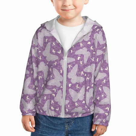 Goofa Purple Butterflies Floral Printed Kids Zip-Up Hoodie Girls Boys UPF50+ Sun Protection Jacket Hooded Cooling Shirt-3 Years
Goofa Purple Butterflies Floral Printed Kids Zip-Up Hoodie Girls Boys UPF50+ Sun Protection Jacket Hooded Cooling Shirt-3 Years