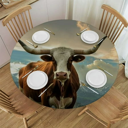 Sheronv Cow Mountains Round Table Cover Stain Resistant Washable Indoor Outdoor Tablecloth Kitchen Dining Wedding Parties Picnic Camping 100% Polyester Fiber 42-46
Sheronv Cow Mountains Round Table Cover Stain Resistant Washable Indoor Outdoor Tablecloth Kitchen Dining Wedding Parties Picnic Camping 100% Polyester Fiber 42-46