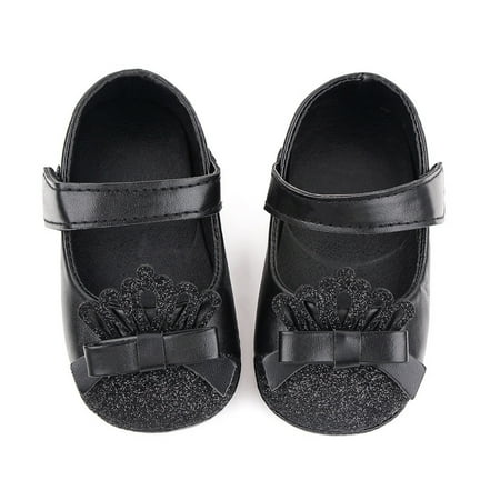 DAETIROS Versatile Newborn Toddler Kids Girls Crown Leather Shoe Soft First Walking Princess Shoe Black
DAETIROS Versatile Newborn Toddler Kids Girls Crown Leather Shoe Soft First Walking Princess Shoe Black