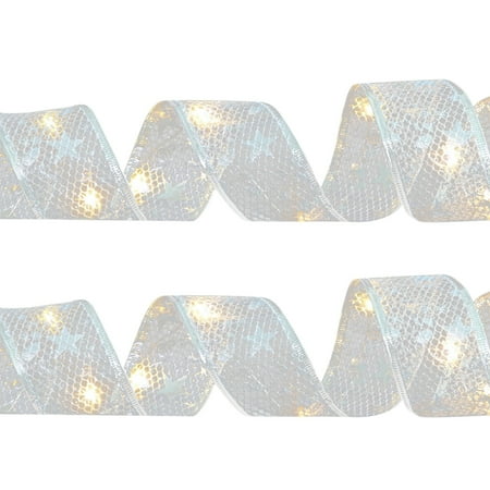 Christmas Ribbon Fairy Lights Christmas LED Lights Double Ribbon String Lights Christmas Tree Decoration Glowing Ribbon Pendant Outdoor Bush Lights Christmas Led Christmas Lights Color Changing 10 Ft 
Christmas Ribbon Fairy Lights Christmas LED Lights Double Ribbon String Lights Christmas Tree Decoration Glowing Ribbon Pendant Outdoor Bush Lights Christmas Led Christmas Lights Color Changing 10 Ft