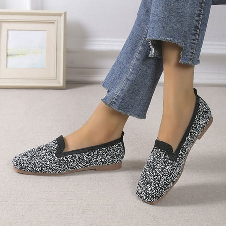 Aayomet Business Casual for Women Shoes Ladies Fashion Color Blocking Breathable KKnitted Flat Sole Comfortable Casual Single Black 7
Aayomet Business Casual for Women Shoes Ladies Fashion Color Blocking Breathable KKnitted Flat Sole Comfortable Casual Single Black 7