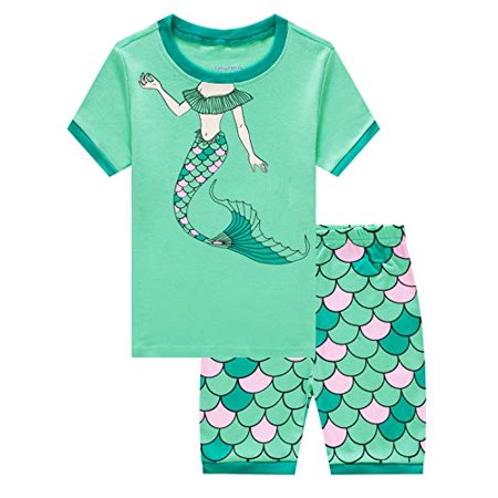 Family Feeling Little Girls Mermaid Summer Pajamas Short Sets 100% Cotton Sleepwear 5
Family Feeling Little Girls Mermaid Summer Pajamas Short Sets 100% Cotton Sleepwear 5