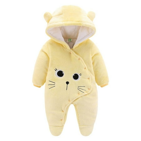 Infant Baby Girl Boy Fall Winter Outfits Bear Ears Hooded Romper Jumpsuit Bodysuit Warm Fleece Clothes Toddle lothing Fleece Clothing 0-12 M
Infant Baby Girl Boy Fall Winter Outfits Bear Ears Hooded Romper Jumpsuit Bodysuit Warm Fleece Clothes Toddle lothing Fleece Clothing 0-12 M