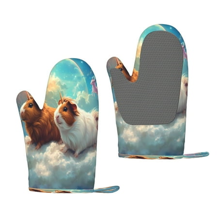 Hirioo Cloud Guinea Pig for Silicone Oven Mitts for BBQ Baking Cooking Set of 2 Heat Resistant 260℃ Non-Slip Kitchen Essentials
Hirioo Cloud Guinea Pig for Silicone Oven Mitts for BBQ Baking Cooking Set of 2 Heat Resistant 260℃ Non-Slip Kitchen Essentials