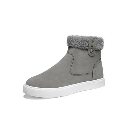 Lacyhop Men Winter Boot Side Zip Snow Boots Faux Fur Warm Booties Walking Lightweight Ankle Bootie Casual Plush Lined Shoes Gray 9
Lacyhop Men Winter Boot Side Zip Snow Boots Faux Fur Warm Booties Walking Lightweight Ankle Bootie Casual Plush Lined Shoes Gray 9