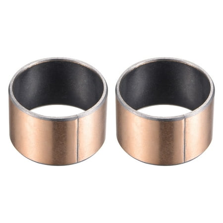 Uxcell 35mm x 39mm x 25mm Sleeve (Plain) Bearings Wrapped Oilless Bushings 2 Pack