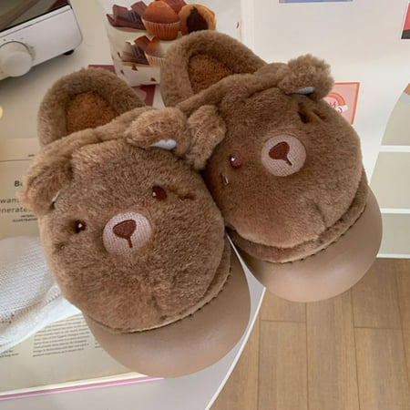 uikmnh Warm Slippers Winter Men Cute Coffee Bear Warm Home Baotou Plush Soft Bottom Comfortable Flat Cotton Slippers 10.5
uikmnh Warm Slippers Winter Men Cute Coffee Bear Warm Home Baotou Plush Soft Bottom Comfortable Flat Cotton Slippers 10.5