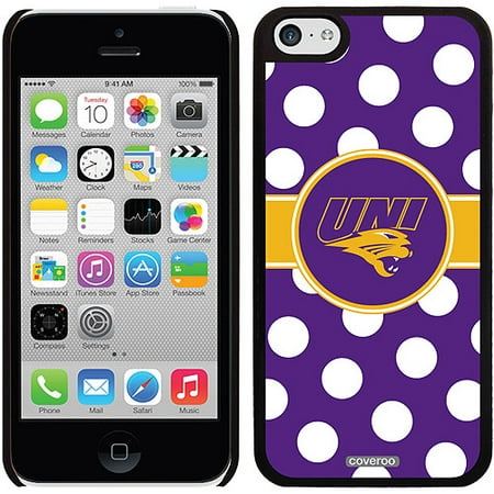 Northern Iowa UNI Polka Dots Design on iPhone 5c Thinshield Snap-On Case by Coveroo