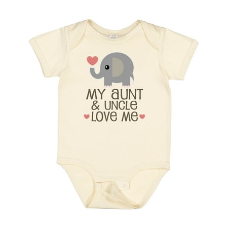 Inktastic Aunt and Uncle Love Me Nephew Gift Baby Boy or Baby Girl Bodysuit