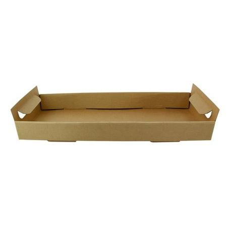 Packnwood 210PAPTRAY15 15 x 6 x 1.7 in. Kraft Paper Tray with Handles - 200 Piece
Packnwood 210PAPTRAY15 15 x 6 x 1.7 in. Kraft Paper Tray with Handles - 200 Piece