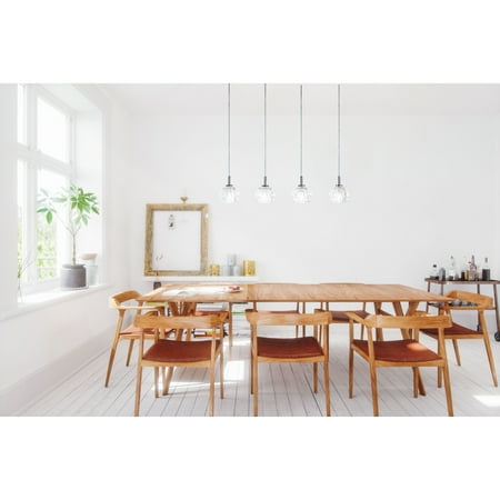 Safavieh Lanson Modern Glam 79.25 in. H Pendant Chrome/Clear
