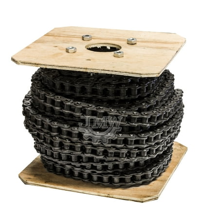 Jeremywell 40 Heavy Duty Roller Chain 50 Feet with 5 Connecting Links 40H Chain