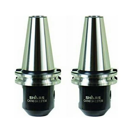 CAT40 3/4 In X 2.5 In. End Mill Tool Holder 2 Pcs 202-7445-2 S[