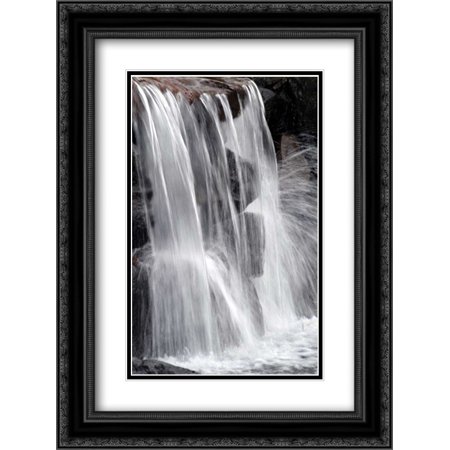 Water on the Rocks II 2x Matted 18x24 Black Ornate Framed Art Print by Taylor, Douglas