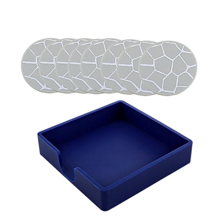 1 Set of Practical Cup Mats Heat Insulation Silicone Cup Mats with Storage Holder
1 Set of Practical Cup Mats Heat Insulation Silicone Cup Mats with Storage Holder