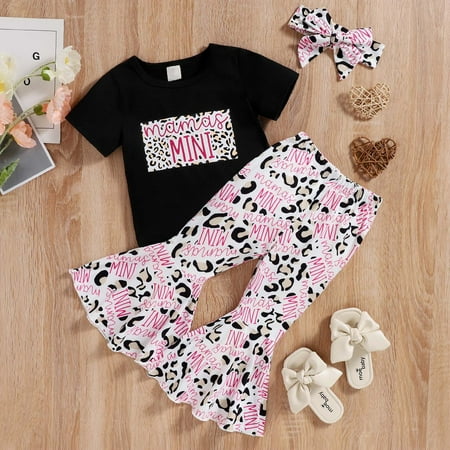 Simplmasygenix Children s Day Gifts Kids Tops Clearance Toddler Baby Girls Fashion Cute Leopard Letter Print Flared Pants Top Bow Headdress Suit
Simplmasygenix Children s Day Gifts Kids Tops Clearance Toddler Baby Girls Fashion Cute Leopard Letter Print Flared Pants Top Bow Headdress Suit