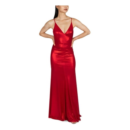 DEAR MOON Womens Red Stretch Zippered Low Back Adjustable Straps Lined Spaghetti Strap V Neck Full-Length Prom Gown Dress Juniors 11
DEAR MOON Womens Red Stretch Zippered Low Back Adjustable Straps Lined Spaghetti Strap V Neck Full-Length Prom Gown Dress Juniors 11
