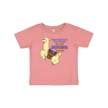 Inktastic Maw Maw and Paw Paw s You Say ALPACA my Bags Gift Baby Boy or Baby Girl T-Shirt
Inktastic Maw Maw and Paw Paw s You Say ALPACA my Bags Gift Baby Boy or Baby Girl T-Shirt