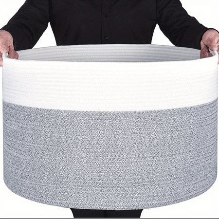 Extra Large Decorative Cotton Rope Basket Blanket Basket For Living Room Laundry Basket Woven Basket Toy Storage Basket Round Basket For Pillows Towels
Extra Large Decorative Cotton Rope Basket Blanket Basket For Living Room Laundry Basket Woven Basket Toy Storage Basket Round Basket For Pillows Towels
