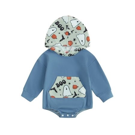 Suealasg Newborn Boys Sweatshirt Rompers Baby Halloween Clothes 3 6 12 18 Months Infant Long Sleeve Pumpkin Ghost Print Hooded Romper Bodysuit
Suealasg Newborn Boys Sweatshirt Rompers Baby Halloween Clothes 3 6 12 18 Months Infant Long Sleeve Pumpkin Ghost Print Hooded Romper Bodysuit