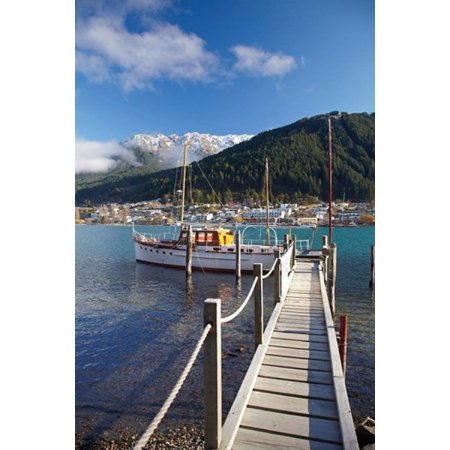 Jetty Queenstown Bay Queenstown South Island New Zealand Poster Print by David Wall