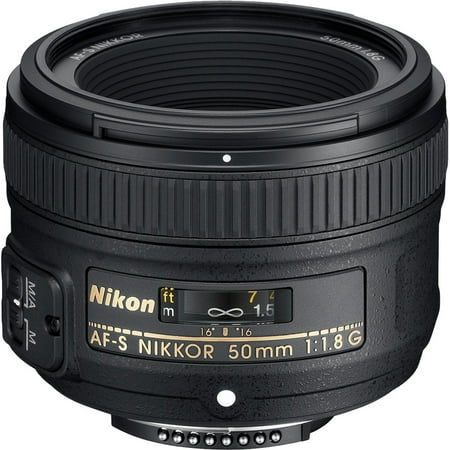 Nikon 50mm f/1.8G AF-S Nikkor Lens - Factory Refurbished includes Full 1 Year Warranty