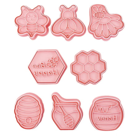 Bee Cookie Moulds 8 Pieces Honey Bee Cookie Cutters Set Cartoon Honey DIY Press Biscuit Mould for Children Party Baking Supplies
Bee Cookie Moulds 8 Pieces Honey Bee Cookie Cutters Set Cartoon Honey DIY Press Biscuit Mould for Children Party Baking Supplies
