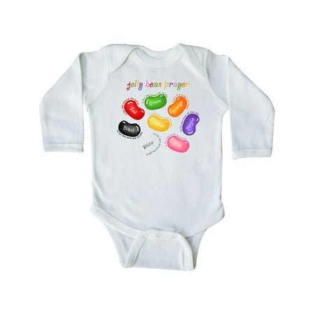 Inktastic Jelly Bean Prayer Gift Baby Boy or Baby Girl Long Sleeve Bodysuit