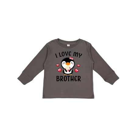Inktastic I Love My Brother with Cute Penguin and Hearts Girls Long Sleeve Toddler T-Shirt
Inktastic I Love My Brother with Cute Penguin and Hearts Girls Long Sleeve Toddler T-Shirt