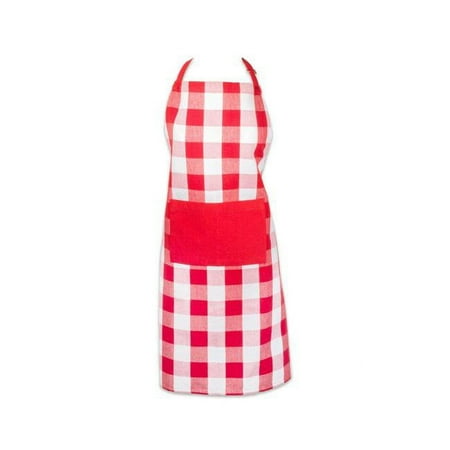 Red & White Buffalo Check Chef Apron