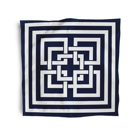 Simply Daisy 18 x 18 Navy Greek New Key Napkins Set of 4