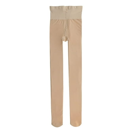 Women Elastic Button Double Layer Translucent Warm Pantyhose