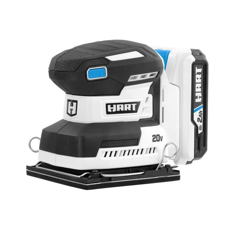 HART 20-Volt Cordless 1/4 Sheet Sander Kit (1) 2.0Ah Lithium-Ion Battery