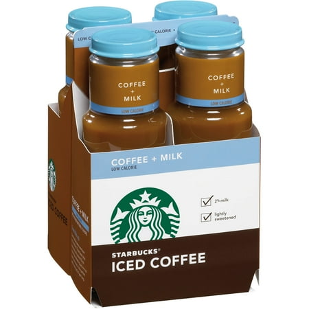 starbucks coffee iced calorie low milk walmart pack oz fl