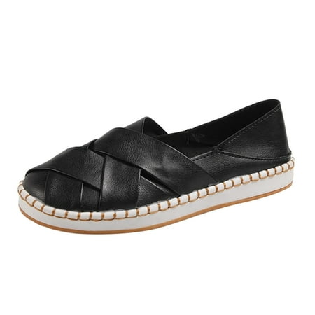 casual shoes for Women Fashion Summer And Autumn Women Casual Shoes Shallow Mouth Round Toe Cross Strap Hollow Breathable Leisure And Comfortable PU Dress Sandals for Women Black
casual shoes for Women Fashion Summer And Autumn Women Casual Shoes Shallow Mouth Round Toe Cross Strap Hollow Breathable Leisure And Comfortable PU Dress Sandals for Women Black